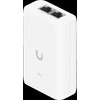 Ubiquiti U-POE+ adapter 30W, powers UniFi PoE+ devices, reduce dependency on PoE switch power, Contains RJ45 data input, AC cable with earth ground, and PoE+ output