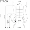 Halmar Fotelis BYRON