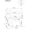 Signal Meble Fotelis CAMELLIA 1 VELVET