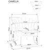 Signal Meble Sofa CAMELLIA 2 VELVET