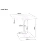 Signal Meble Stalas AMADEO 90 CERAMIC