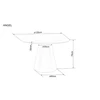 Signal Meble Stalas ANGEL 120