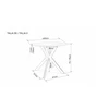 Signal Meble Stalas TALIA K 90