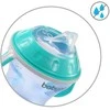 Baby Ono BabyOno neišsiliejantis puodelis minkštu snapeliu NATURAL NURSING, mėlynas, 180 ml, 1456/01