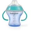 Baby Ono BabyOno neišsiliejantis puodelis minkštu snapeliu NATURAL NURSING, mėlynas, 180 ml, 1456/01