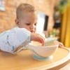 BabyOno lėkštė limpančiu dugnu šaukštelis 6+ m kreminė žalia 1063/07