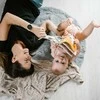 Baby Ono Babyono pledas megztas bambukinis pilkas 1479/02
