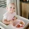 Baby Ono BabyOno seilinukas silikoninis užsegamas rožinis 1639/02