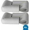 SIPO apsauga kampams U forma pilka 4 vnt SBS-T23UE