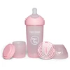 Twistshake buteliukas antikolikinis Pro Double 330ml rožinis 79040