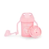 Twistshake neišsiliejanti gertuvė - puodelis nuo 4mėn. 230 ml, rožinė 78267