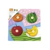 Viga Toys Viga medinė dėlionė vaisiai 12M+ 44597