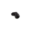 Alphacool Eiszapfen connector 90 degrees G1/4 inch female thread to 16mm outer diameter hard tube – juodas
