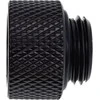 „Alphacool“ jungties adapteris, tiesus G1/4 colio lizdas į G1/4 colio kištuką, juodas