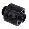 „Alphacool Eiszapfen“ jungtis, tiesi, G1/4 colio, vidinis sriegis, 16/10 mm, juoda