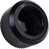 „Alphacool“ jungtis su tiesiu G1/4 colio vidiniu sriegiu ir 16 mm išoriniu skersmeniu, kieta vamzdžio jungtis – juodas