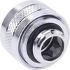 „Alphacool Eiszapfen Pro“ jungtis, 13 mm kietas vamzdelis, G1/4, 6 vnt. pakuotėje, chromuotas