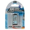 Akumuliatorius 6HR61 (E-Block, R22, 6R61, 6F22) 8.4V 300mAh Ni-Mh ANSMANN
