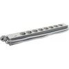 Bachmann 19" lizdo juostelė PVC 1.5U, 8 krypčių, šviesiai pilka 2.0m, be jungiklio