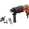 Black & Decker Perforatorius SDS+ smūginis gręžtuvas, 650 W, 1,4 J smūginis, 3 veikimo režimai, nešiojimo dėklas