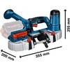 Bosch GCB 18V-63, LB be akumuliatoriaus ir kroviklio