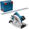 Žiedinis pjūklas Bosch GKS 85 G 2200 W 235 mm (0615990M92) + kreipiamasis bėgis FSN 1400