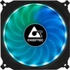 CHIEFTEC 120x120x25mm Tornado RGB ventiliatorius, mažmeninė pakuotė, po vieną