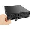 CHIEFTEC 1 x 5,25 colio skyrius, skirtas 4 x 2,5 colio S-ATA HDD karštai keičiamam metalui