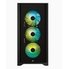 Korpusas Corsair iCUE 4000X RGB Tempered Glass Midi-Tower, juodas