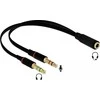AV adapteris Delock Jack 3.5mm - Jack 3.5mm x2 juoda (65967)