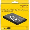 Pocket Delock 2.5 ′ SATA HDD / SSD - USB-C 3.2 Gen 2 (42610)