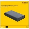 „Delock“ išorinis korpusas skirtas 3,5 colio SATA HDD su SuperSpeed USB (USB 3.1 Gen 1)