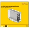 „Delock Bay“ 2 x 3,5 colio SATA HDD – C tipo USB (42624)