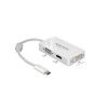 DELOCK C tipo USB adapteris > VGA / HDMI / DVI moteriškas baltas