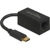 DeLOCK Adap USB3.2> USB-C St> GigaLan juodas - 66043