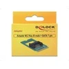 Delock Adapteris M.2 raktas B kištukas > SATA 7 kontaktas (62876)