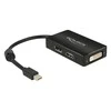 Delock Adapteris mini Displayport 1.1 male > Displayport / HDMI / DVI