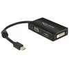 DELOCK Adapteris mini Displayport 1.1 male > VGA / HDMI / DVI female Passive juodas