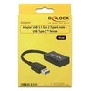 Šakotuvas Delock 65698 - 0.15 m - USB A - USB C - 3.2 Gen 2 (3.1 Gen 2) - Male/Female - Juodas