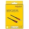 Delock garso kabelis 8 kontaktų Lightning™ kištukas su stereo lizdu 3,5 mm 3 kontaktas 0,5 m