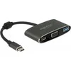 „Delock“ C tipo USB adapteris > VGA lizdas + A tipo USB + C tipo USB PD