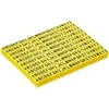DELOCK Cable Marker Clips A-Z geltona 260 vnt