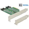 Maršrutizatorius „Delock“ PCIe 3.0 x4 valdiklis - 2x M.2 SATA (89518)