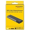 „Delock“ išorinis USB Type-C™ kombinuotas korpusas, skirtas M.2 NVMe PCIe