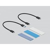 „Delock“ išorinis USB Type-C™ kombinuotas korpusas, skirtas M.2 NVMe PCIe