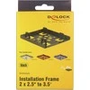 „Delock“ tvirtinimo rėmas 2x 2,5–3,5 colio Juoda (21324)