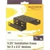 DeLOCK 18270, Metalinis, Juodas, 103 mm, 146 mm, 38 mm