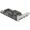 Delock PCI Express x4 kortelė su 4 x USB Type-C + 1 x USB Typ-A – „SuperSpeed USB 10 Gbps“ – žemo profilio formatas
