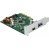 Delock PCIe x4 / 1x USB C tipo (USB3.2 Gen2) + 1x USB A tipo (USB3.2 Gen2)