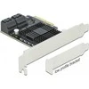Delock 5 Port SATA PCI Express x4 kortelė – žemo profilio formos koeficientas